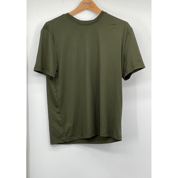 Hanes Olive Green T-Shirt & Elastic Waist Pants Loungewear Set S/P Polyester - Picture 6 of 6